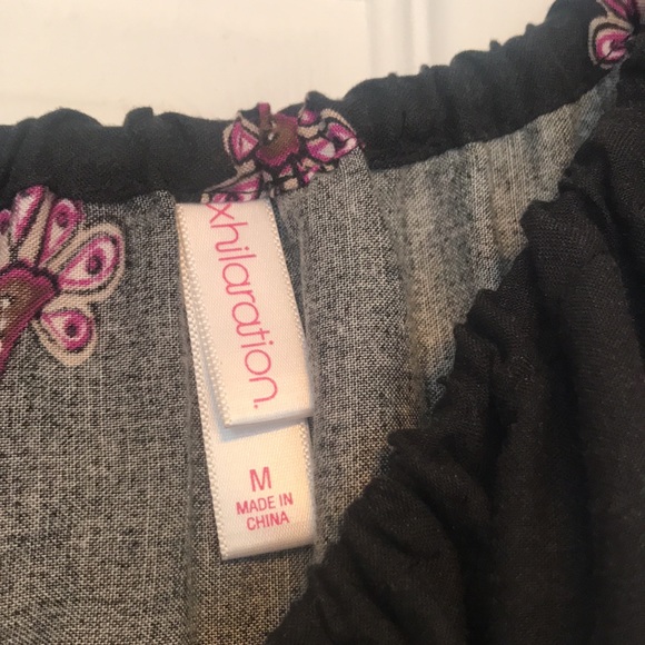 Xhilaration Floral Print Two-Toned Drop Waist Dress - Picture 5 of 8